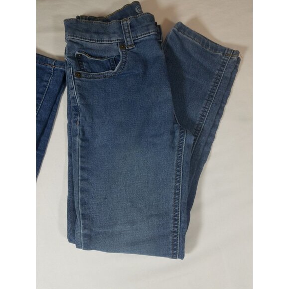 Wonder Nation Girls Jeans size 8 Blue skinny slim medium wash adjustable waist - Picture 3 of 16